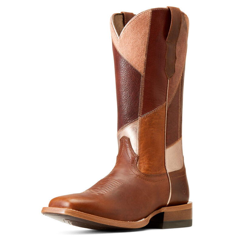 Frontier Patchwork Western Boot
