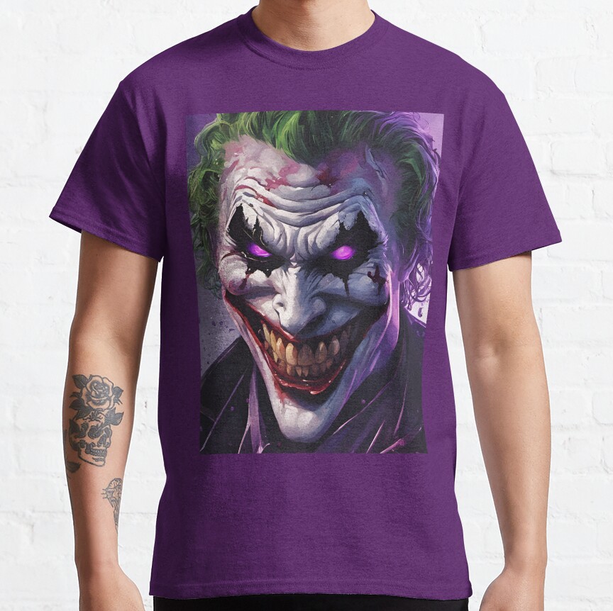 men batman Joker Classic T-Shirt